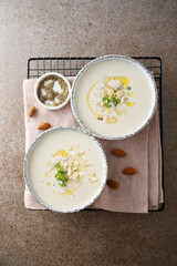 Poster - Traditional homemade cold almond soup