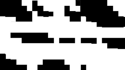 Poster - Black and white square pattern transition animation