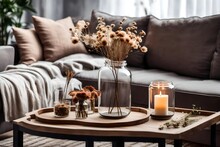 Luxury Items On The Table Of Modern Room