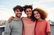 © Andrii  - Roof-Top Joy: Friends Embrace the Moment