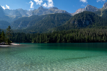 Lago di Tovel (TN) m 1177, Parco Naturale Adamello-Brenta.