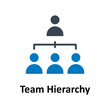 Team hierarchy Vector Icon

