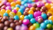 Caramelos en Esferas: Un Festín de Color y Sabor
