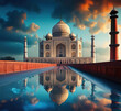 Taj Mahal India - Created with Generative AI Technology