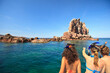 © Designpics - Tourists With Snorkeling Gear At Los Islotes National Marine Park Espiritu Santo Island; La Paz, Baja, California, Mexico