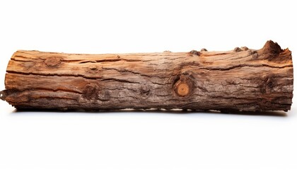 a piece of wood on white background