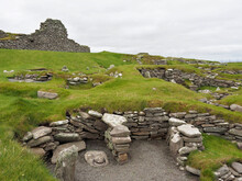 Jarlshof Prehistoric And Norse Settlement, Sumburgh. Shetland Islands. Scotland