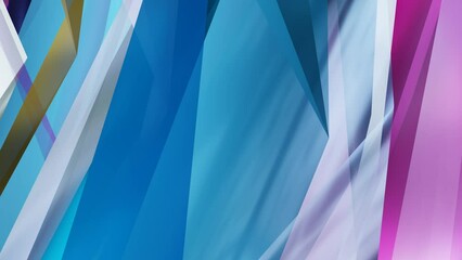 Poster - Colorful curvy lines background animation