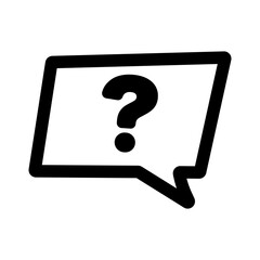 Poster - Question mark speech balloon icon. Vector.