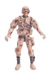 Toy soldier isolate on a white background.