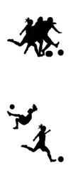 Wall Mural - Soccer (sport player set)