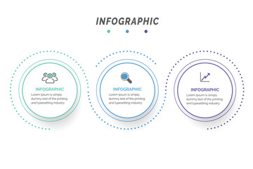 Poster - Infographic elements data visualization Abstract elements of graph, diagram with 3 steps, options, parts, or processes
Can be used for business process, workflow, advertising, diagram, flowchart 