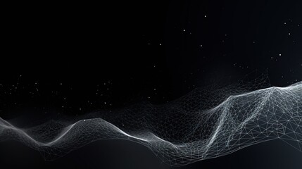 Wall Mural - White science technology light glowing particles background. AI generated image