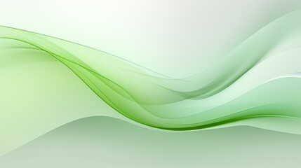 Wall Mural - Abstract green curve wave with line textured background. AI generated