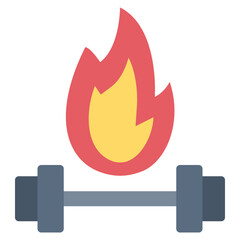 Wall Mural - exercise flat style icon