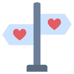 Wall Mural - love flat style icon