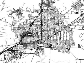 greyscale vector city map of fairfield california in the united states of america with with water, f