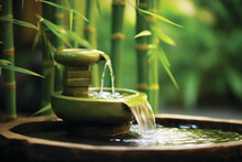 Zen Garden With Water Fountain