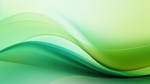 Abstract Green Curve Wave With Line Textured Background. AI Generated