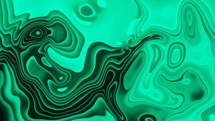 the curved shape wavy texture surface is constantly reflected glossy liquid background
