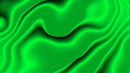 Wall Mural - The curved shape wavy texture surface is constantly reflected glossy liquid background