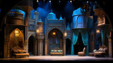 Fototapeta  - Arabian Nights Palace Theatre Stage Scene
