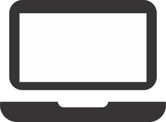Fototapete - monitor with blank screen