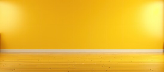 Wall Mural - digital drawing of a room with yellow floor