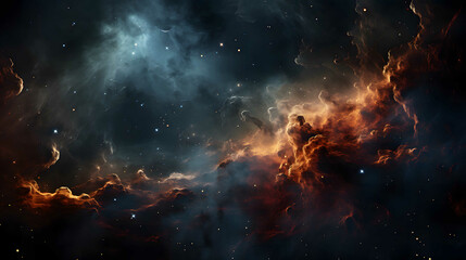 Wall Mural - cosmic space and stars, science fiction wallpaper. beauty of deep space. colorful space galaxy cloud