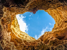Love Heart Cave In Algarve, Portugal