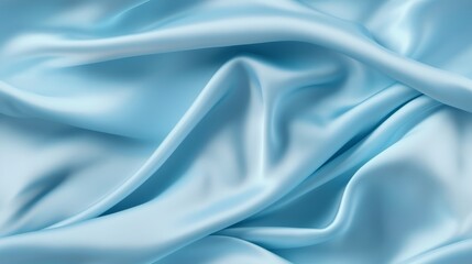 Sky blue beauty in every fold. Waves of satin elegance. Perfect for grand designs. A touch of sophistication.