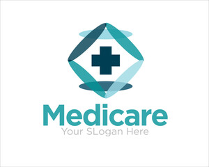 Sticker - medicare logo designs simple modern for health service