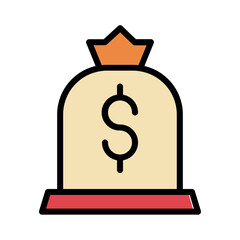 Poster - Bag Bank Dollar Icon