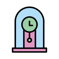 Sticker - Clock Old Retro Icon