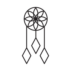 Aufkleber - Indian dream catcher icon, Indian dream catcher icon simple vector illustration..eps