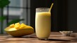 Mango lassi sweet indian beverage Generative AI
