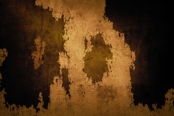 Poster - Abstract gold Background texture with distressed and grunge, Vintage gold background with Rough Texture
