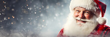 Smiling Santa Claus With Copy Space