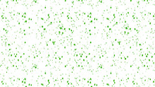 Green Dots. Spots, Specks, Grains, Confetti, Snow, Stars With Transparent Background. Green Color Grainy Pattern Texture.