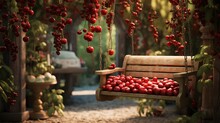 "Conjure An Image Of A Serene Garden, Where Ripe Cherries Hang From Branches, Ready To Be Plucked."