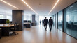 © GOLVR - Blurred Business World, Long Exposure Office, AI Generated