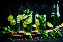 Mojito with White Rum Mint & Lime generated by AI technology