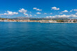 Miasto portowe w Chorwacji, Split nad morzem Adriatyckim w lecie.