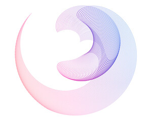 Poster - pink ribbon on white