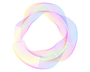 Poster - abstract colorful circle