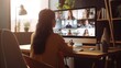 © Krtola  - Young businesswoman is having a video meeting with her colleagues
