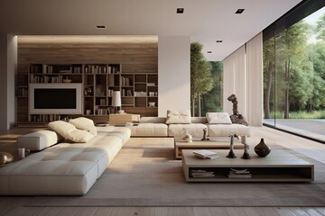 Wall Mural - modern interior living room