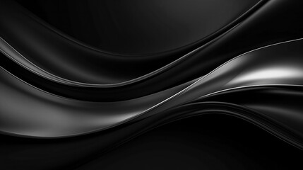 Wavy dark and silver abstract background