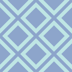 Wall Mural - Seamless blue-green background with a pattern of lines and squares. Cool wallpaper design, tablecloths, napkins, fabrics