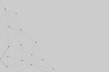 Global network connections with points and lines.